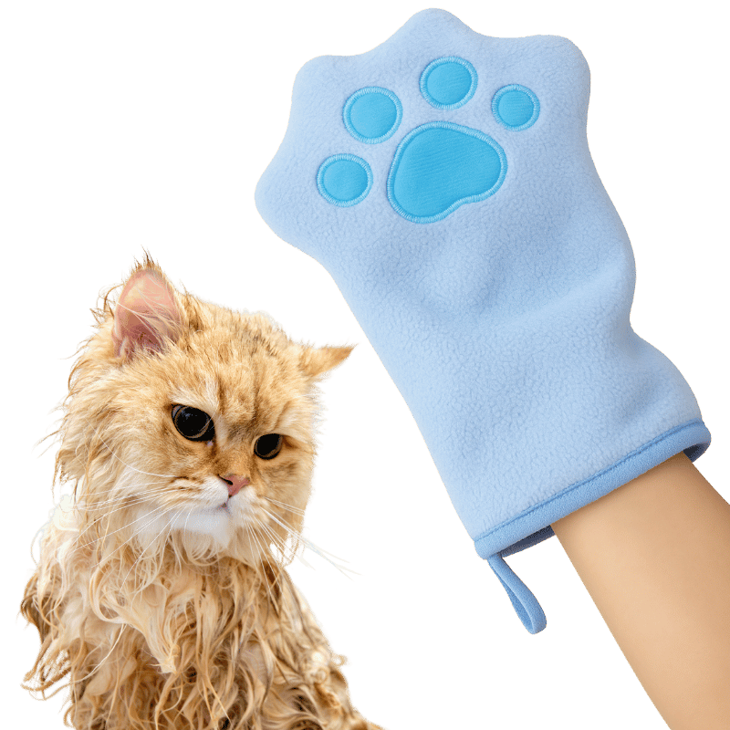 Cat Glove Towel – Soft Microfibre Drying Mitts for Muddy Paws Cat Glove Towel – Soft Microfibre Drying Mitts for Muddy Paws
